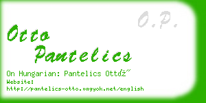 otto pantelics business card